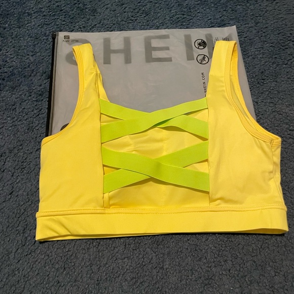 Yellow Sports bra - Picture 3 of 4